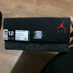 Air Jordan 3 Retro BOX ONLY